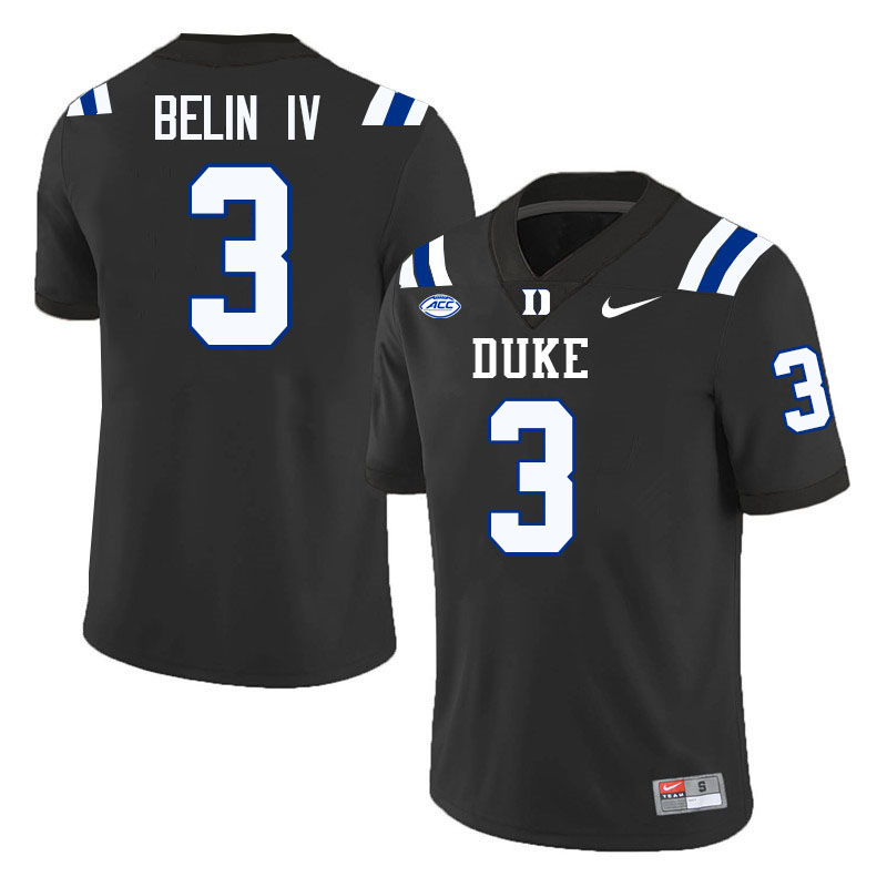 Henry Belin IV Duke Jersey,Duke Blue Devils #3 Henry Belin IV Jersey Youth College-Black